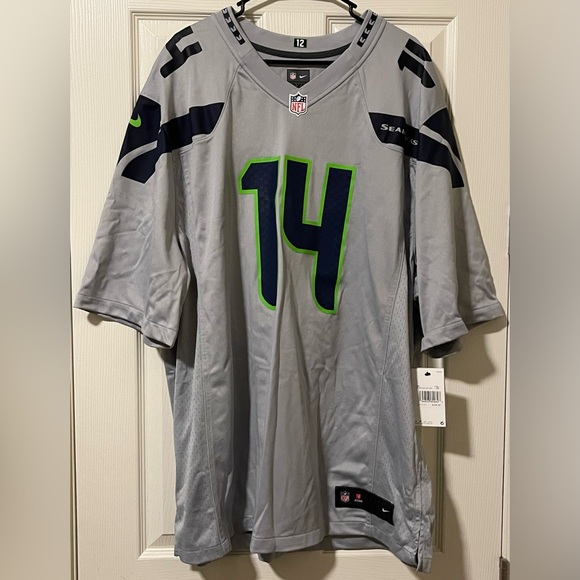 DK Metcalf Seattle Seahawks Wolf Gray Football Jersey Nike NFL Men’s Sz 3XL NEW - Picture 3 of 12